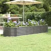 Image de vidaXL Lit surélevé de jardin Gris