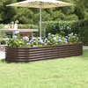 Image de vidaXL Lit surélevé de jardin - Acier marron