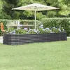 Image de vidaXL Lit surélevé de jardin - Anthracite acier