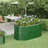 Image de vidaXL Lit de jardin Acier Vert