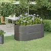 Image de vidaXL Lit surélevé de jardin 152x80x68 cm Gris