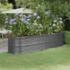 Image de vidaXL Lit surélevé Anthracite