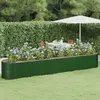 Image de Planteur en acier vidaXL - Vert - 440x80x68 cm