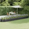 Image de vidaXL Lit surélevé de jardin Acier galvanisé Anthracite