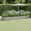 Image de VidaXL Lit de jardin Argenté - 373x140x36 cm