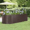 Image de vidaXL Lit surélevé de jardin Acier marron
