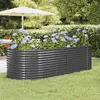 Image de vidaXL Lit surélevé Anthracite