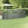 Image de Lit surélevé de jardin acier enduit 322x100x68 cm gris