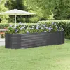 Image de vidaXL Lit surélevé de jardin Acier galvanisé Anthracite