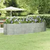 Image de vidaXL Lit surélevé jardin Acier Argenté