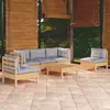 Image de VIDAXL Salon de jardin 6 pcs - Gris