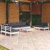 Image de vidaXL Salon de jardin 9 pcs - Pin massif