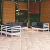 Image de vidaXL Salon de jardin 7 pcs - Bois de pin massif