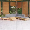 Image de VIDAXL Salon de jardin 8 pcs Gris