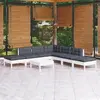 Image de vidaXL Salon de jardin 8 pcs - Bois de pin