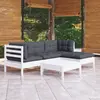 Image de VIDAXL Salon de jardin - Blanc bois de pin