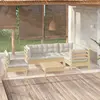 Image de vidaXL Salon de jardin 6 pcs - Bois de pin