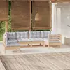 Image de VidaXL Salon de jardin 6 pcs - Gris
