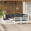 Image de VIDAXL Salon de jardin 8 pcs - Blanc
