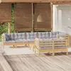 Image de Salon de jardin vidaXL 9 pcs - Bois de pin massif