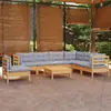 Image de vidaXL Salle de jardin 8 pcs avec coussins