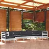 Image de vidaXL Ensemble de Salon de Jardin avec Coussins Blancs