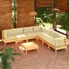 Image de VIDAXL Salon de jardin 8 pcs Blanc