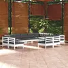 Image de vidaXL Salon de jardin 12 pcs - Bois de pin solide