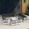 Image de vidaXL Salon de jardin 13 pcs - Bois de Pin solide