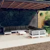 Image de vidaXL Salon de jardin 12 pcs blanc
