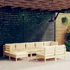 Image de vidaXL Salon de jardin 9 pcs Bois de pin