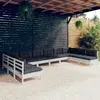 Image de vidaXL Salon de jardin 10 pièces - Bois de pin blanc