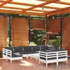 Image de vidaXL Salon de jardin 10 pcs avec coussins