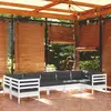 Image de vidaXL Salon de jardin 7 pcs - Bois de pin