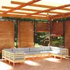 Image de VidaXL Salon de Jardin - 10 pcs Gris Bois de Pin
