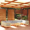 Image de vidaXL Salon de jardin 11 pcs - Gris