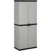 Image de VIDAXL Armoire de jardin - Gris/noir