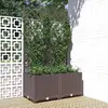 Image de vidaXL Jardinière Treillis PP - Marron