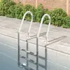 Image de VIDAXL Échelle de piscine inox 3 marches 54x38x158 cm