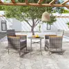 Image de vidaXL Ensemble à manger de jardin 3 pcs