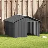 Image de vidaXL Niche chien 116,5x103x81,5 cm - Acier galvanisé