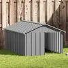 Image de vidaXL Niche chien 116,5x153x81,5 cm - Acier galvanisé