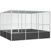Image de vidaXL Cage Anthracite 302,5x324,5x211,5 cm