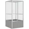 Image de vidaXL Cage Gris 111x107x211,5 cm