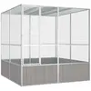 Image de vidaXL Cage Gris 213,5x217,5x211,5 cm