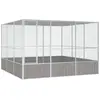 Image de vidaXL Cage Gris 302,5x324,5x211,5 cm