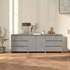 Image de vidaXL Buffets 3 pcs - Gris béton