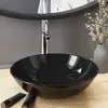 Image de Lavabo vidaXL - Verre trempé - Ø 42 x 13 cm