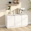 Image de vidaXL Buffet blanc 111x34x60 cm