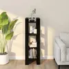 Image de vidaXL Bibliothèque/Séparateur Noir Pin massif